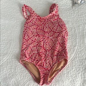 Crewcuts Red and Pink Kids Swim One Piece